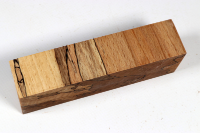 Knife Blank Beech spalted stabilized XCut - Stabi3785