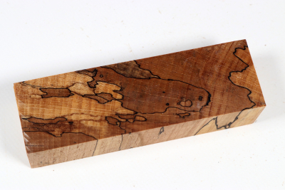 Knife Blank Beech spalted stabilized XCut - Stabi3785
