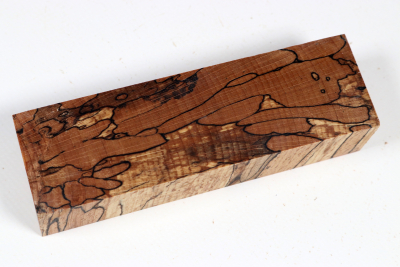 Knife Blank Beech spalted stabilized XCut - Stabi3787