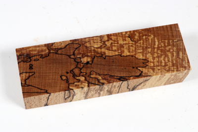 Knife Blank Beech spalted stabilized XCut - Stabi3789