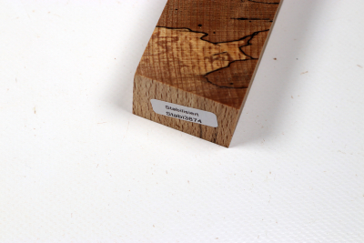 Knife Blank Beech spalted stabilized XCut - Stabi3874