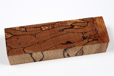 Knife Blank Beech spalted stabilized XCut - Stabi3875