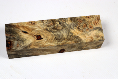 Messergriffblock Buckeye Burl stabilisiert - Stabi3496