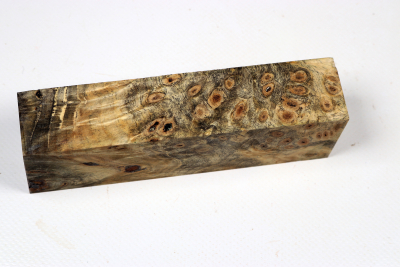 Messergriffblock Buckeye Burl stabilisiert - Stabi3496