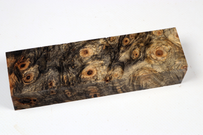 Messergriffblock Buckeye Burl stabilisiert - Stabi3507