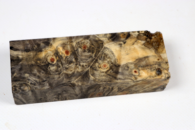 Messergriffblock Buckeye Burl stabilisiert - Stabi3517