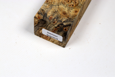 Messergriffblock Buckeye Burl stabilisiert - Stabi3519