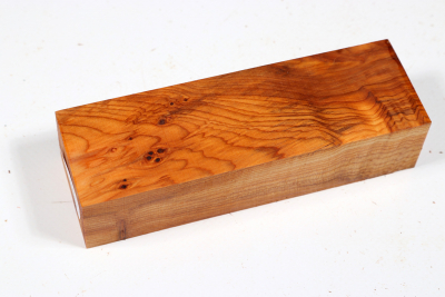 Knife Block Yew Burl - Eib1299