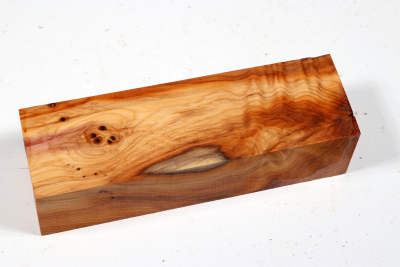 Knife Block Yew Burl - Eib1299