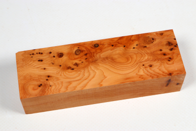 Knife Block Yew Burl - Eib1636