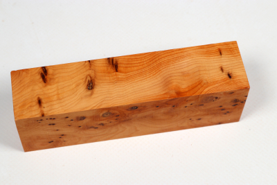 Knife Block Yew Burl - Eib1636