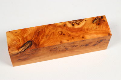 Knife Block Yew Burl - Eib1648