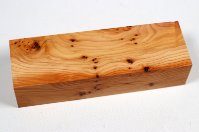 Knife Block Yew Burl - Eib1653