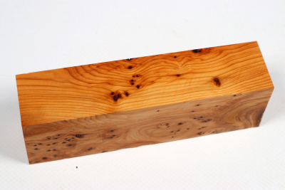 Knife Block Yew Burl - Eib1653
