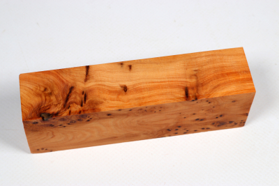 Knife Block Yew Burl - Eib1665