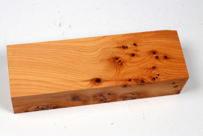 Knife Block Yew Burl - Eib1789