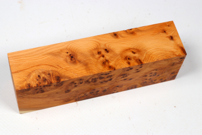 Knife Block Yew Burl - Eib1789