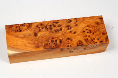 Knife Block Yew Burl - Eib1789