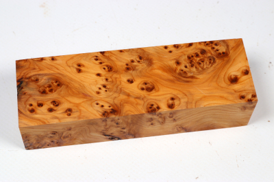 Knife Block Yew Burl - Eib1790