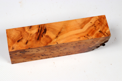 Knife Block Yew Burl - Eib1791