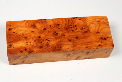 Knife Block Yew Burl - Eib1794