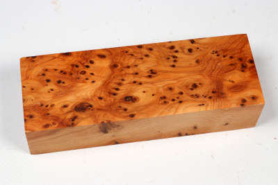 Knife Block Yew Burl - Eib1794
