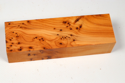 Knife Block Yew Burl - Eib1795