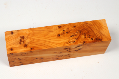 Knife Block Yew Burl - Eib1795