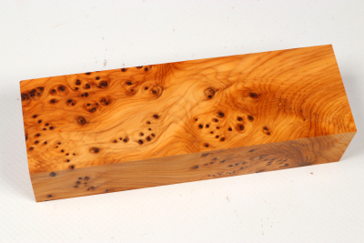 Knife Block Yew Burl - Eib1795
