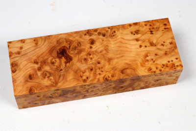 Knife Block Yew Burl - Eib1783