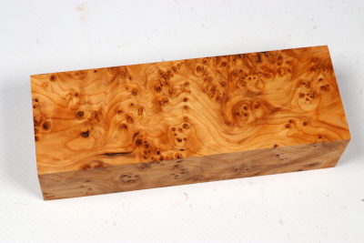 Knife Block Yew Burl - Eib1783