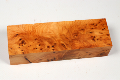 Knife Block Yew Burl - Eib1807