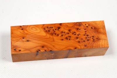 Knife Block Yew Burl - Eib1820