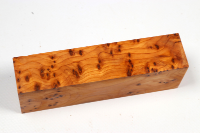 Knife Block Yew Burl - Eib1830