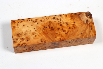 Knife Block Yew Burl - Eib1831