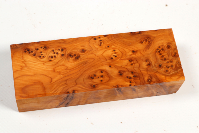 Knife Block Yew Burl - Eib1832