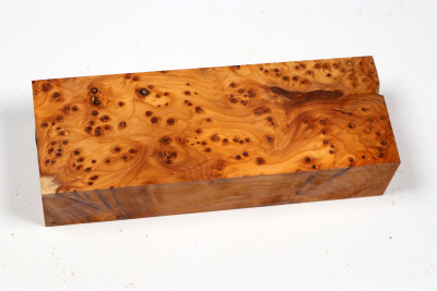 Knife Block Yew Burl - Eib1835