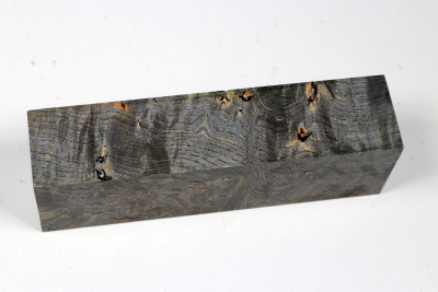 Knife Blank Ash Burl grey stabilized - Stabi3541