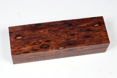 Messergriffblock Honduras Palisander Birdseye - HonPa0190