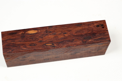 Knife Block Honduran Rosewood Birdseye  - HonPa0198