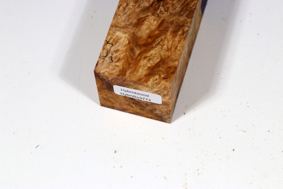 Knife Blank HybridWood Amboyna Burl stabilized - HybrWo3774