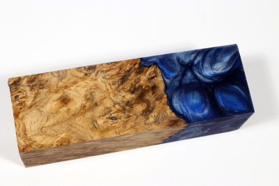 Messergriffblock HybridWood Amboina Maser stabilisiert - HybrWo3870