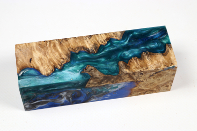 Messergriffblock HybridWood Amboina Maser stabilisiert - HybrWo4111
