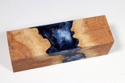 Knife Blank HybridWood Brown Mallee - HybrWo3688