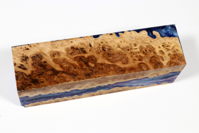 Knife Blank HybridWood Brown Mallee - HybrWo3864