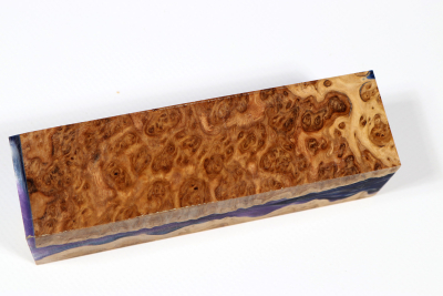 Messergriffblock HybridWood Brown Mallee - HybrWo3871