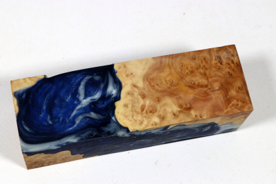 Messergriffblock HybridWood Brown Mallee - HybrWo4029