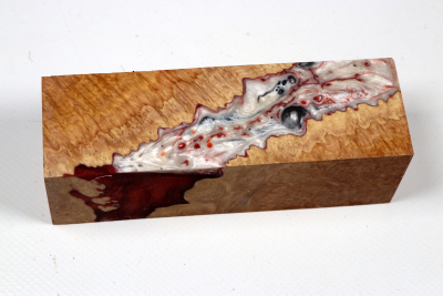 Knife Blank HybridWood Brown Mallee - HybrWo4151