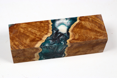 Messergriffblock HybridWood Brown Mallee - HybrWo4153