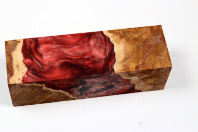 Knife Blank HybridWood Brown Mallee - HybrWo4154